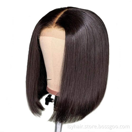 Wholesale Short Bob Wigs Brazilian Remy Hair Straight 13x4 Lace Front Human Hair Bob Wigs for Women Pre Plucked with Baby Hai